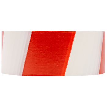 Сигнальная лента, красно-белая, 50мм*200м*35мкм