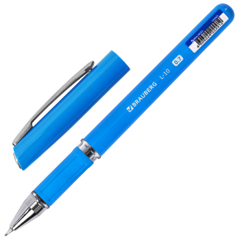 Ручка шариковая масляная BRAUBERG L-10 с грипом, синяя, 0.7 мм Ручка шариковая масляная BRAUBERG L-10 с грипом, синяя, 0.7 мм