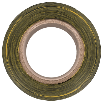 Сигнальная лента для ограждений, жёлто-чёрная, 75мм*200м*35мкм