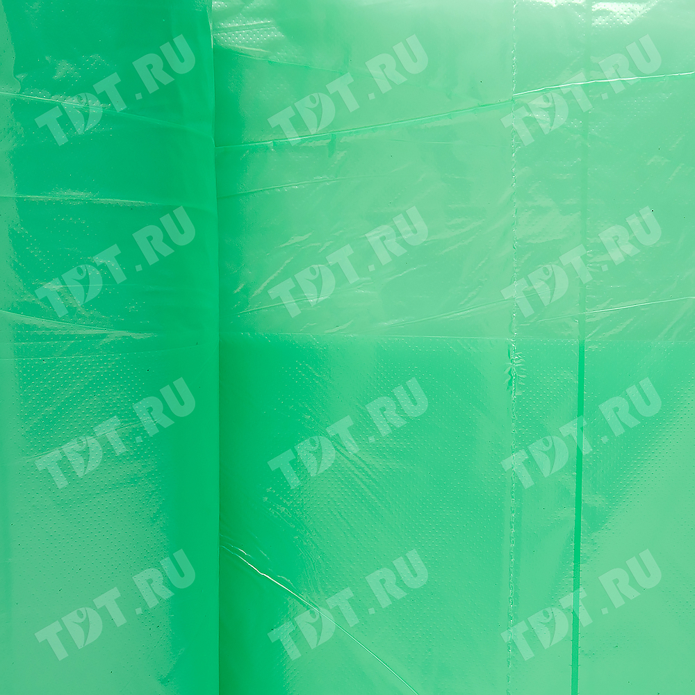 Полиэтиленовые пакеты ПСД 435 литров (зелёные), 85*190 см, 50 мкм, 10 шт./рулон