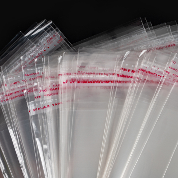 Прозрачный БОПП пакет с клеевым клапаном, 45*32 см, 100 шт.