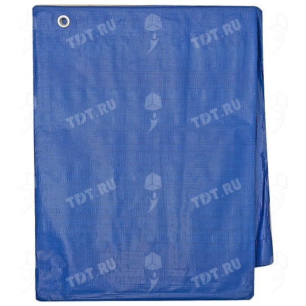 Защитный тент «Тарпаулин®» с люверсами синий, 4*5 м, 180 г/м²