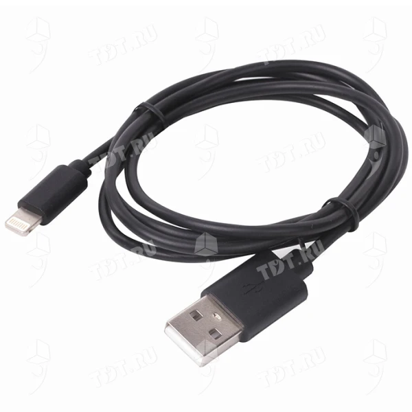 Кабель USB 2.0-Lightning, 1 м, SONNEN, медь, для передачи данных и зарядки iPhone/iPad