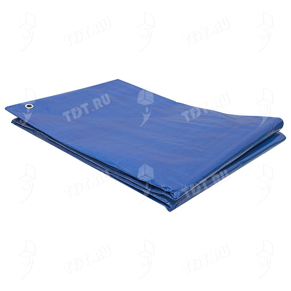 Защитный тент «Тарпаулин®» с люверсами синий, 4*5 м, 180 г/м²