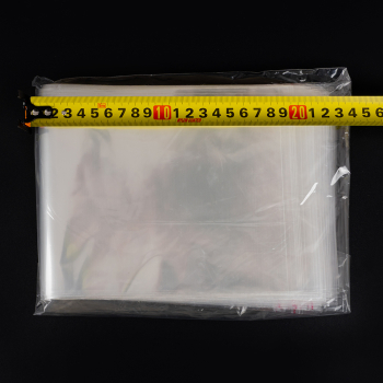 Прозрачный БОПП пакет с клеевым клапаном, 38*15 см, 100 шт.