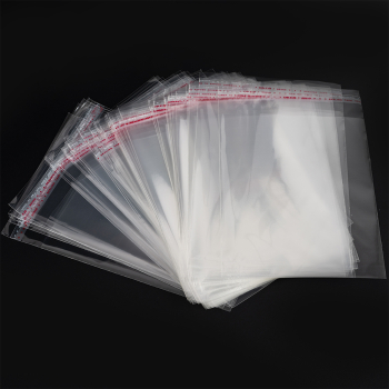 Прозрачный БОПП пакет с клеевым клапаном, 10*8 см, 100 шт.