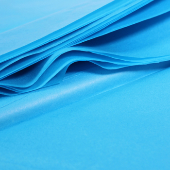 Бумага тишью оберточная, бирюзовая, 50*66 см, 20 г/м², 10 листов