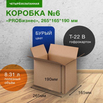 Короб «PROБизнес» №6-МК, 265*165*190 мм, T-22 В