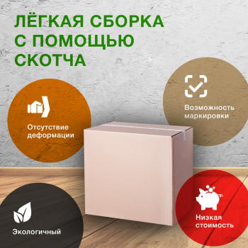 Картонный короб Деловые Линии тип «D1», 200*150*200 мм, Т-23 В