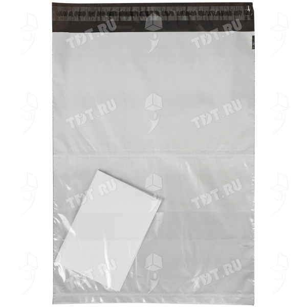 Курьер-пакет с карманом, без печати, 430*500+40 мм, 50 мкм