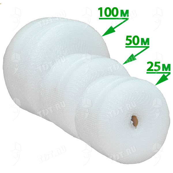 Воздушно пузырьковая пленка, 100*0.3 м «Компакт» двухслойная