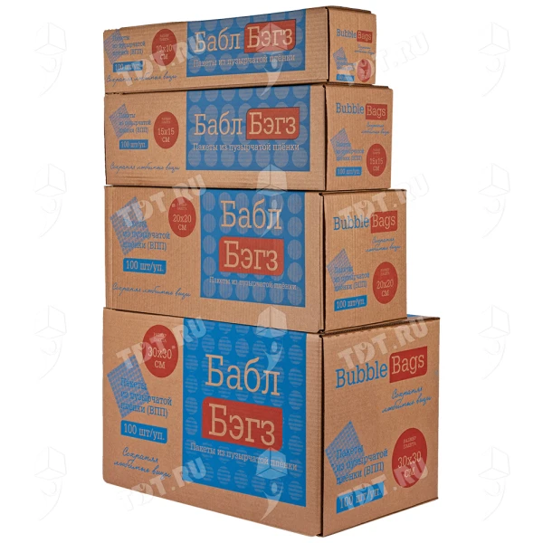 Пакеты ВПП «Bubble bags», трёхслойные, 10*10 см, 100 шт.