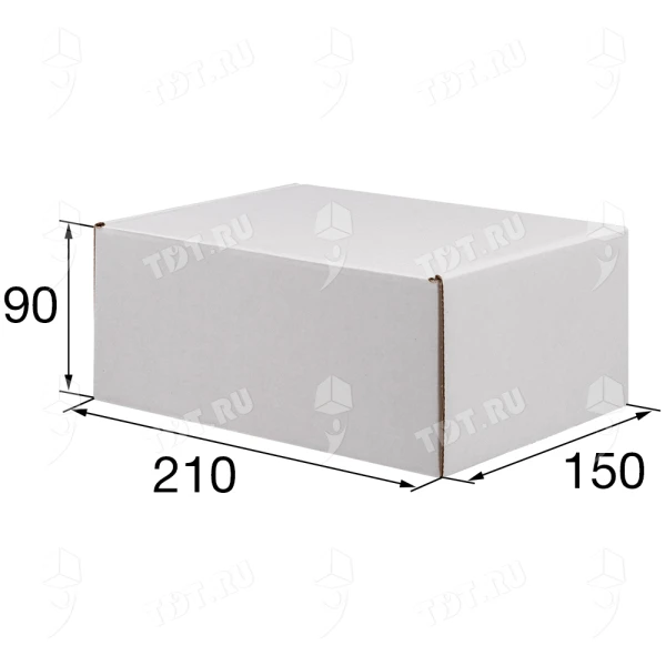 Коробка №200/1 (премиум), беленая, 210*150*90 мм