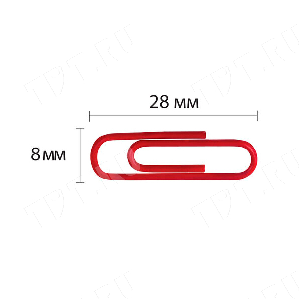 Скрепки BRAUBERG, 28 мм, цветные, 100 шт./уп.